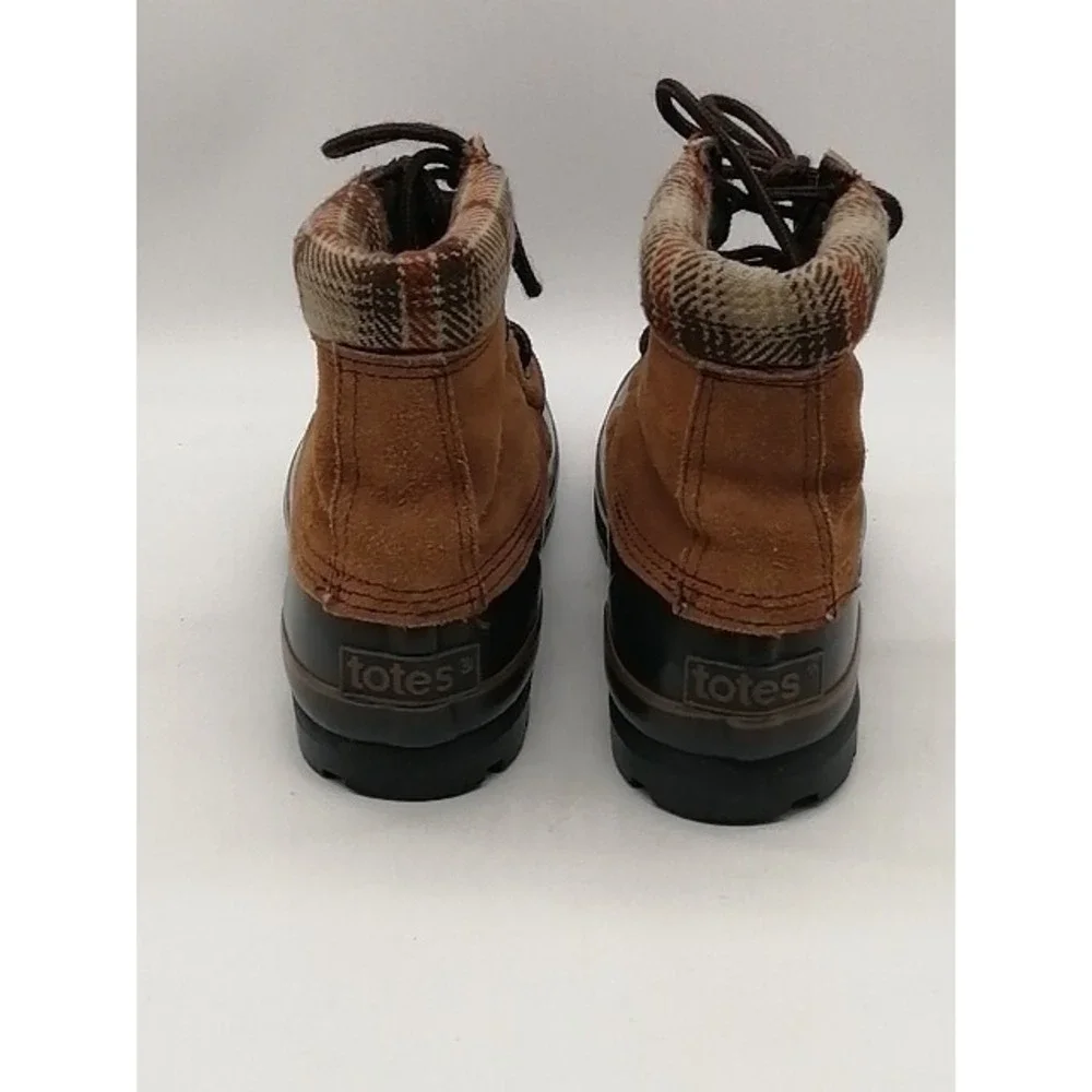 Totes Boots Womens Brown 8 Winter Shoe Leather Thermolite Steel Shank 2125 50470